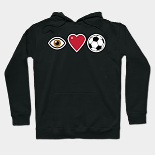 I Love Soccer Hoodie